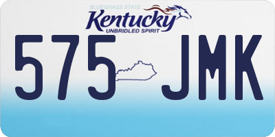 KY license plate 575JMK