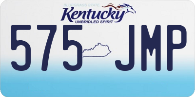 KY license plate 575JMP