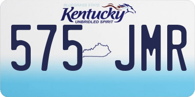 KY license plate 575JMR