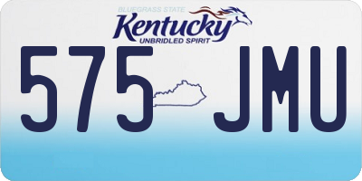 KY license plate 575JMU