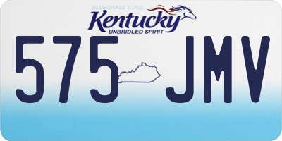KY license plate 575JMV