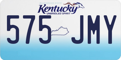 KY license plate 575JMY