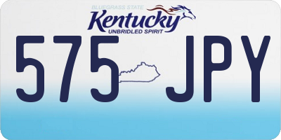 KY license plate 575JPY