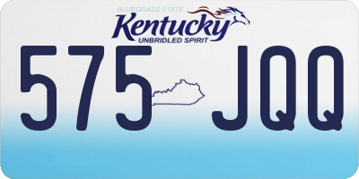 KY license plate 575JQQ