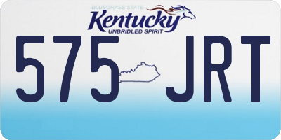 KY license plate 575JRT
