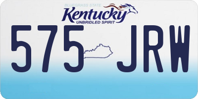 KY license plate 575JRW