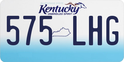 KY license plate 575LHG