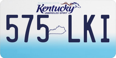 KY license plate 575LKI