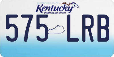 KY license plate 575LRB