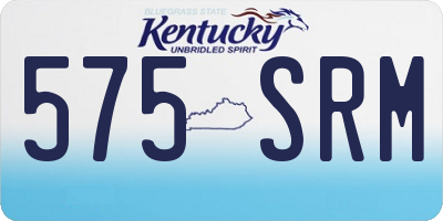 KY license plate 575SRM