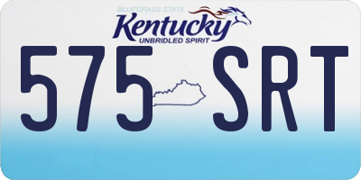 KY license plate 575SRT