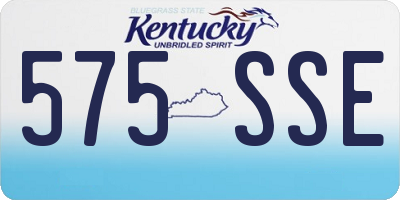 KY license plate 575SSE