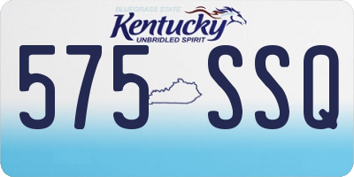 KY license plate 575SSQ