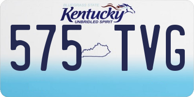 KY license plate 575TVG