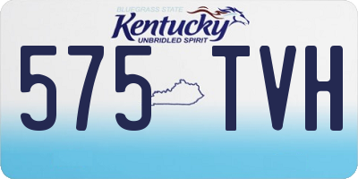 KY license plate 575TVH