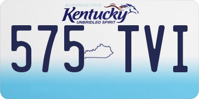 KY license plate 575TVI
