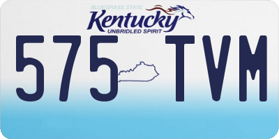 KY license plate 575TVM