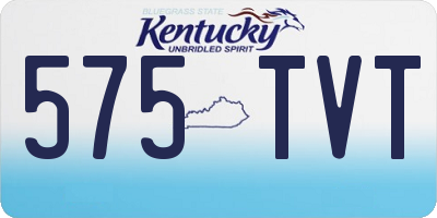 KY license plate 575TVT