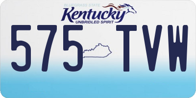 KY license plate 575TVW