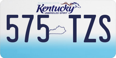 KY license plate 575TZS