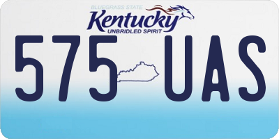 KY license plate 575UAS