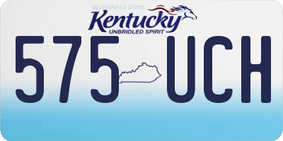 KY license plate 575UCH