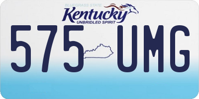 KY license plate 575UMG