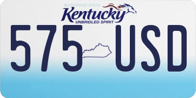 KY license plate 575USD