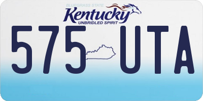 KY license plate 575UTA