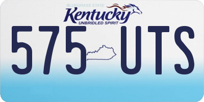 KY license plate 575UTS