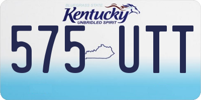 KY license plate 575UTT