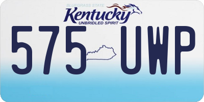 KY license plate 575UWP