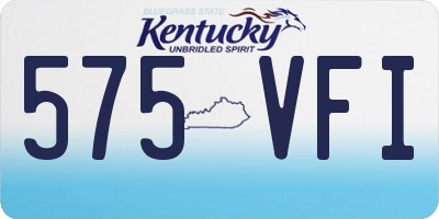 KY license plate 575VFI