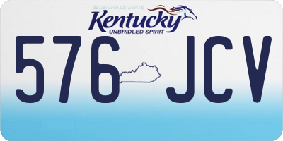 KY license plate 576JCV