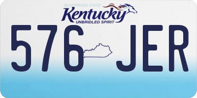 KY license plate 576JER