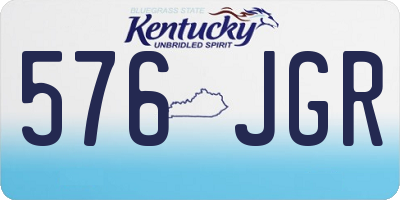 KY license plate 576JGR
