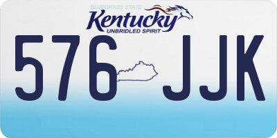 KY license plate 576JJK