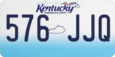 KY license plate 576JJQ