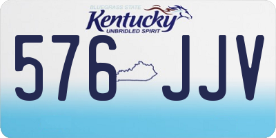 KY license plate 576JJV