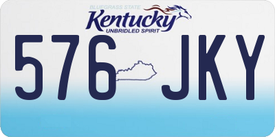 KY license plate 576JKY