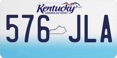 KY license plate 576JLA