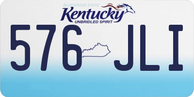 KY license plate 576JLI