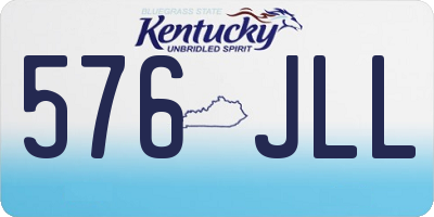 KY license plate 576JLL