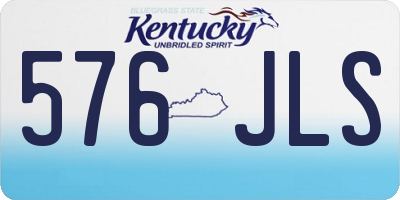 KY license plate 576JLS