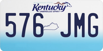 KY license plate 576JMG