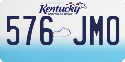 KY license plate 576JMO