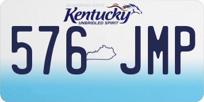 KY license plate 576JMP