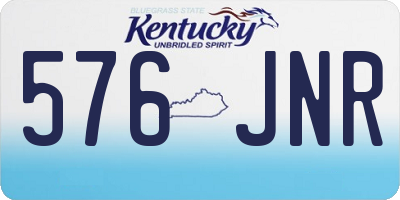 KY license plate 576JNR