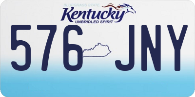 KY license plate 576JNY