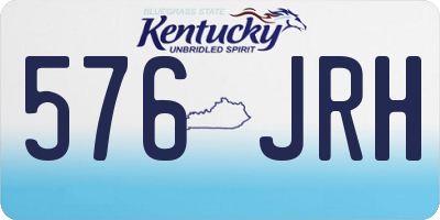 KY license plate 576JRH